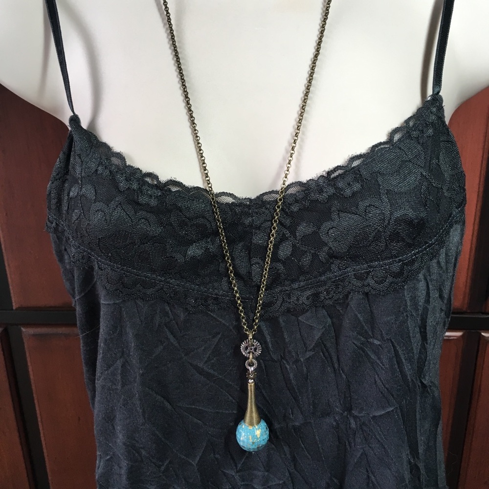 World Globe Steampunk Necklace